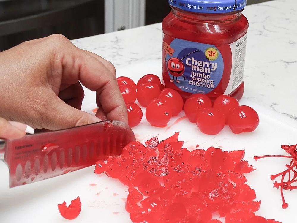 Perfectly Peach-Cherry Jam Party Favor Recipe step 2