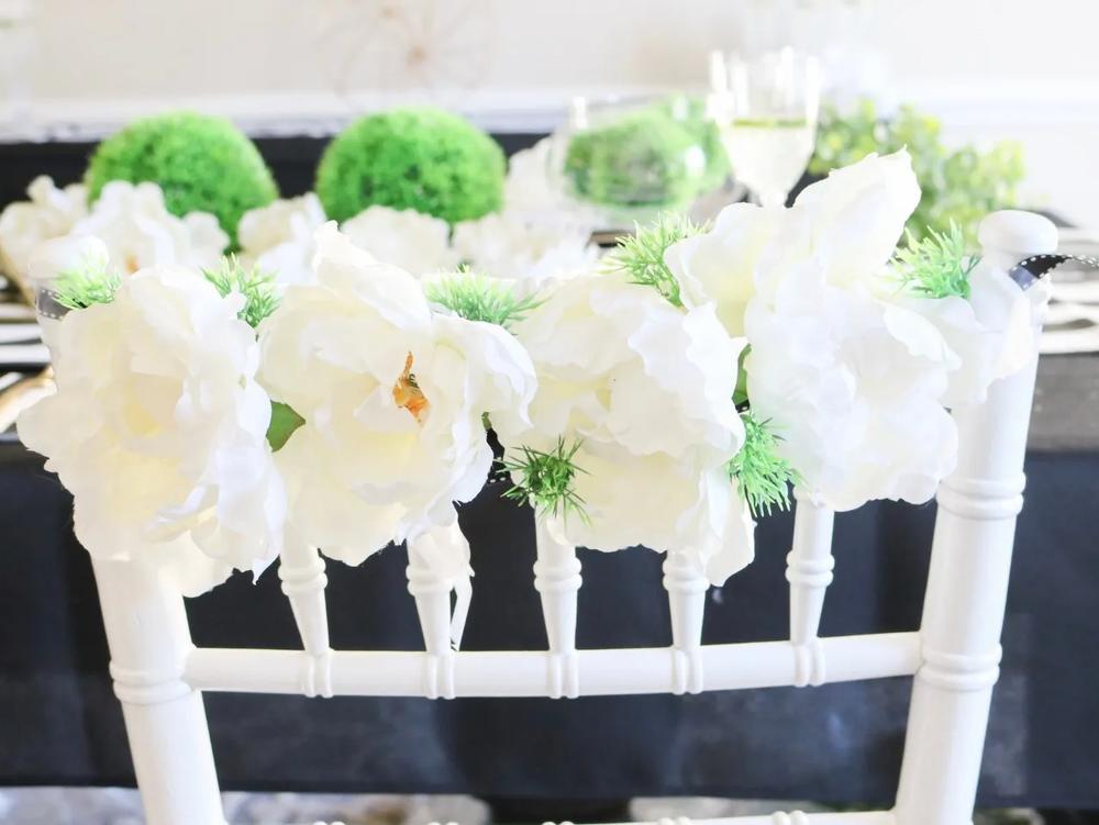 Classic Floral Wedding Chair Backers step 7
