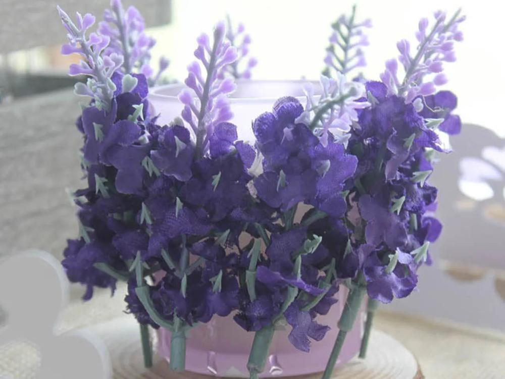 Rustic Lavender & Lace Wedding DIY Floral Votive Holder step 3 part 3