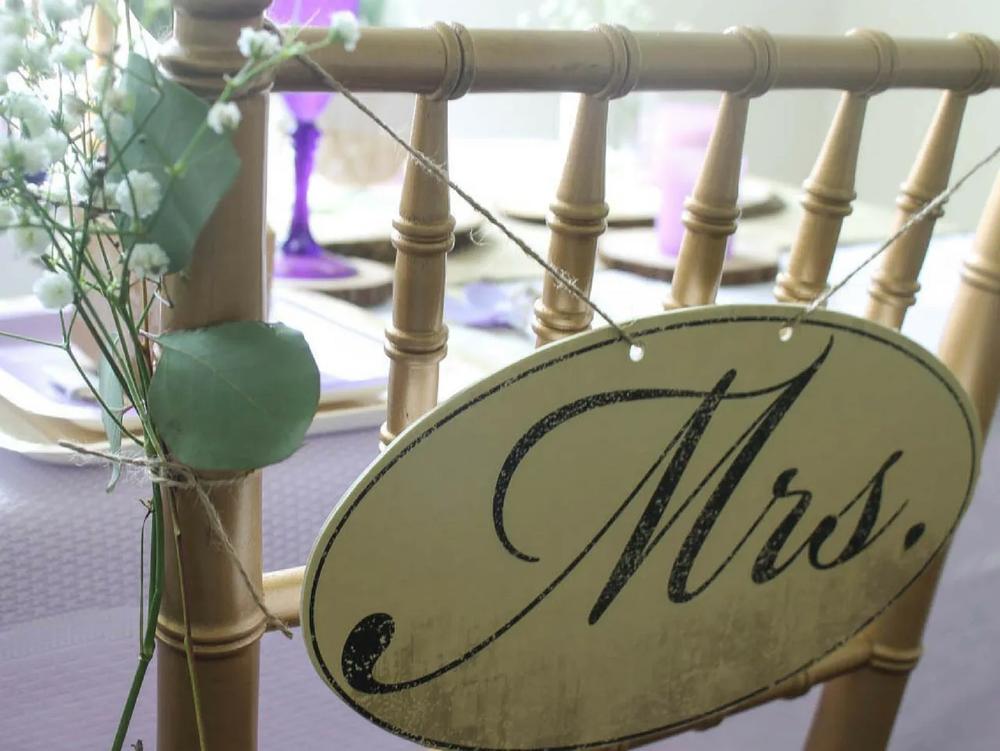DIY Rustic Lavender and Lace Wedding Floral Chair Adornment step 3 part 2