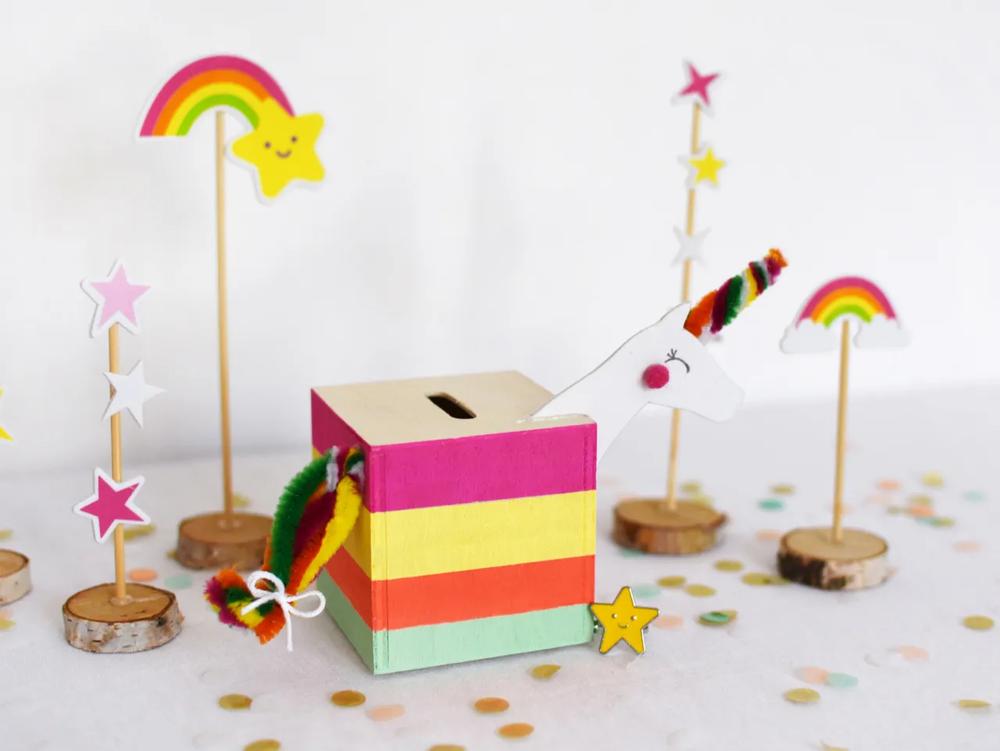 DIY Unicorn Piggy Bank step 7 part 1