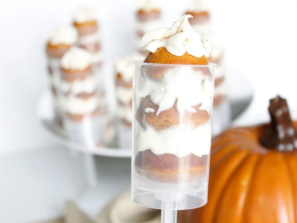 Pumpkin Spice Cake with Cream Cheese Frosting Treat Pops step 10