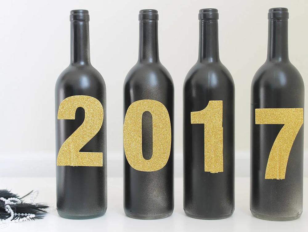 DIY Wine Bottle Centerpiece step 4