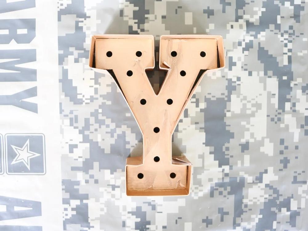 DIY Army Birthday Party Centerpiece step 1