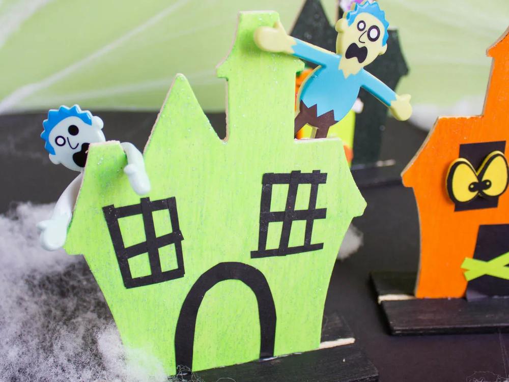 Spooky Haunted House Kids Craft step 5 part 2