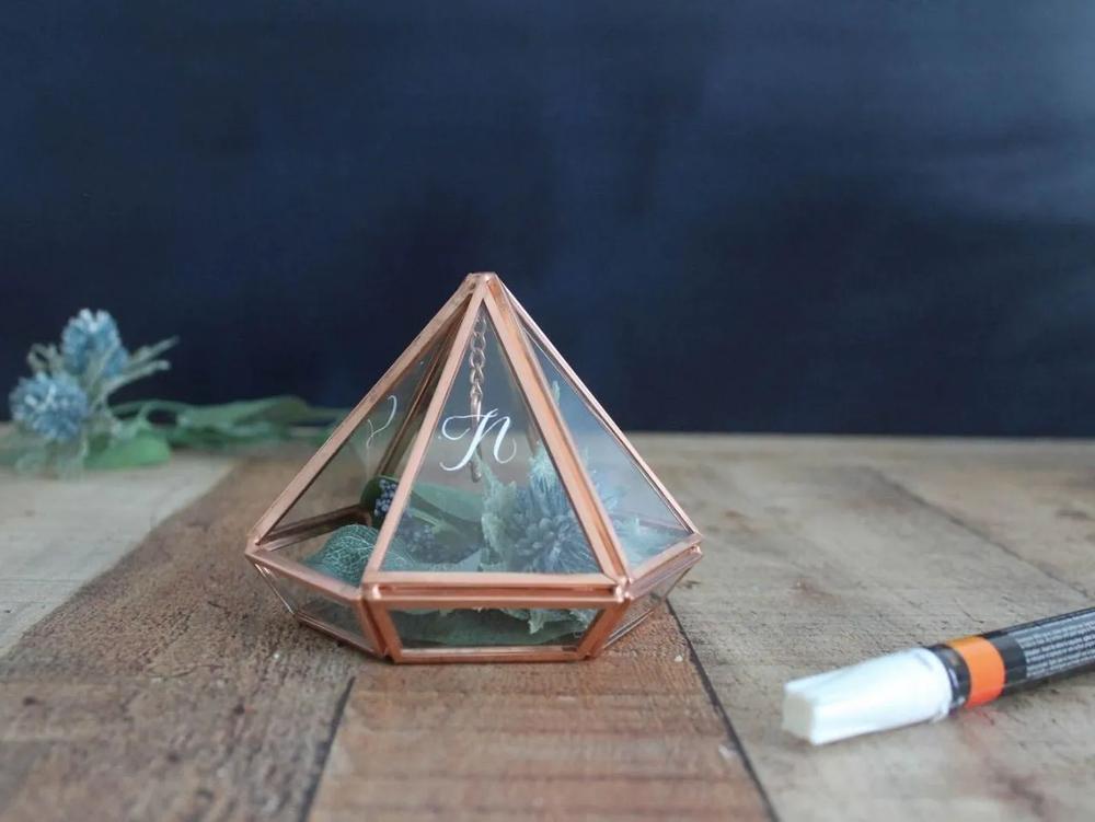 DIY Wedding Ring Terrarium and Flower Girl Cuff step 3