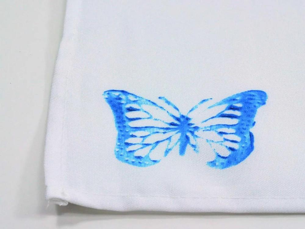 DIY Woodblock Print Butterfly Napkins step 2 part 4