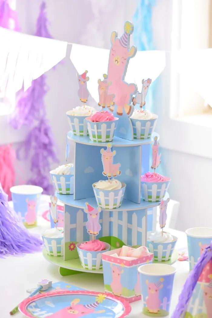 little llama 1st birthday party by kara's party ideas