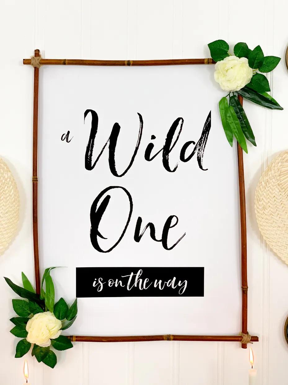 Boho Safari Baby Shower Printables step 2