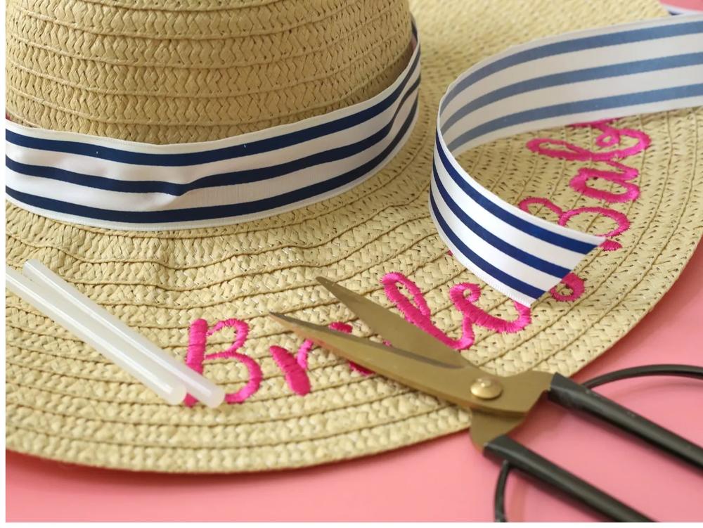 DIY Wide Brim Hats and Chinoiserie Fans Backdrop step 1
