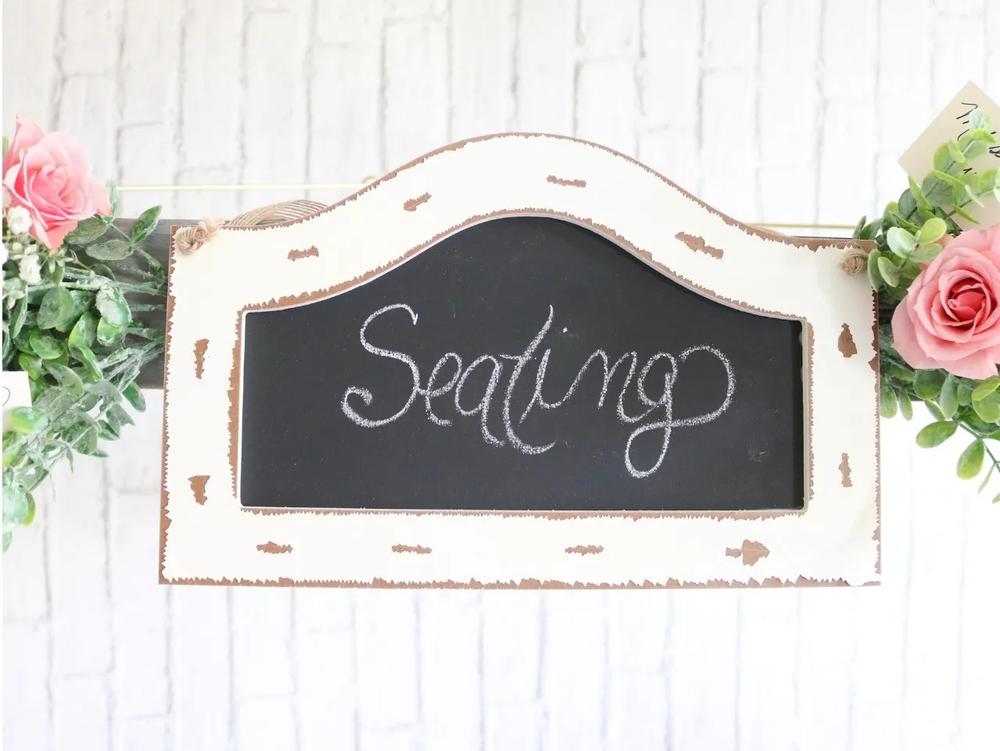 Rustic Floral Wedding Chandelier Place Card Holder step 2