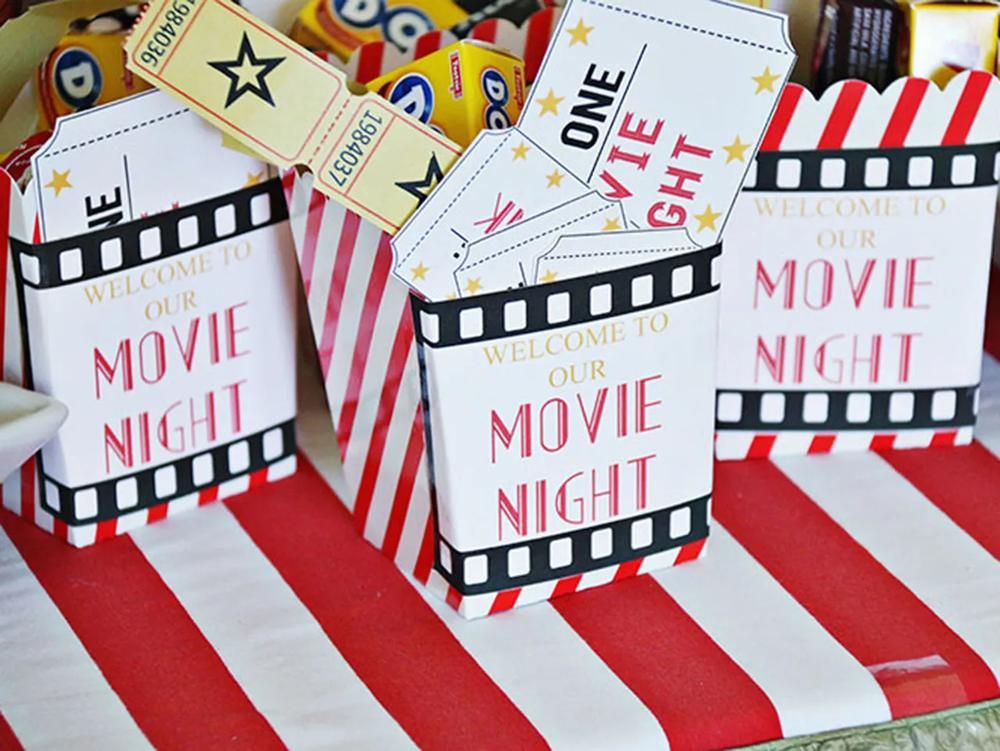 DIY Movie Tickets and Treat Holders step 5