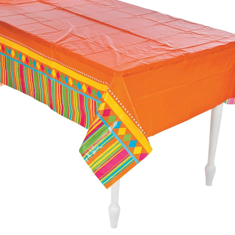 Fiesta Party Plastic Tablecloth 54x108