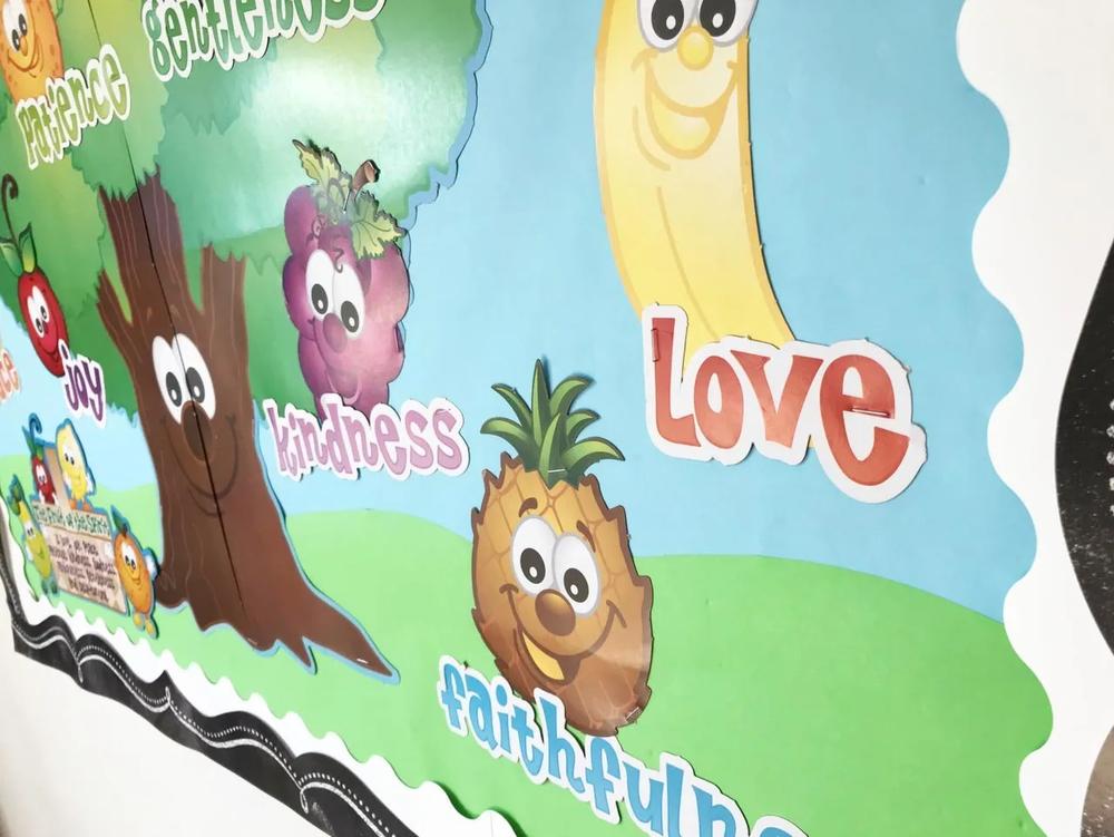 Fruit of the Spirit Bulletin Board step 1