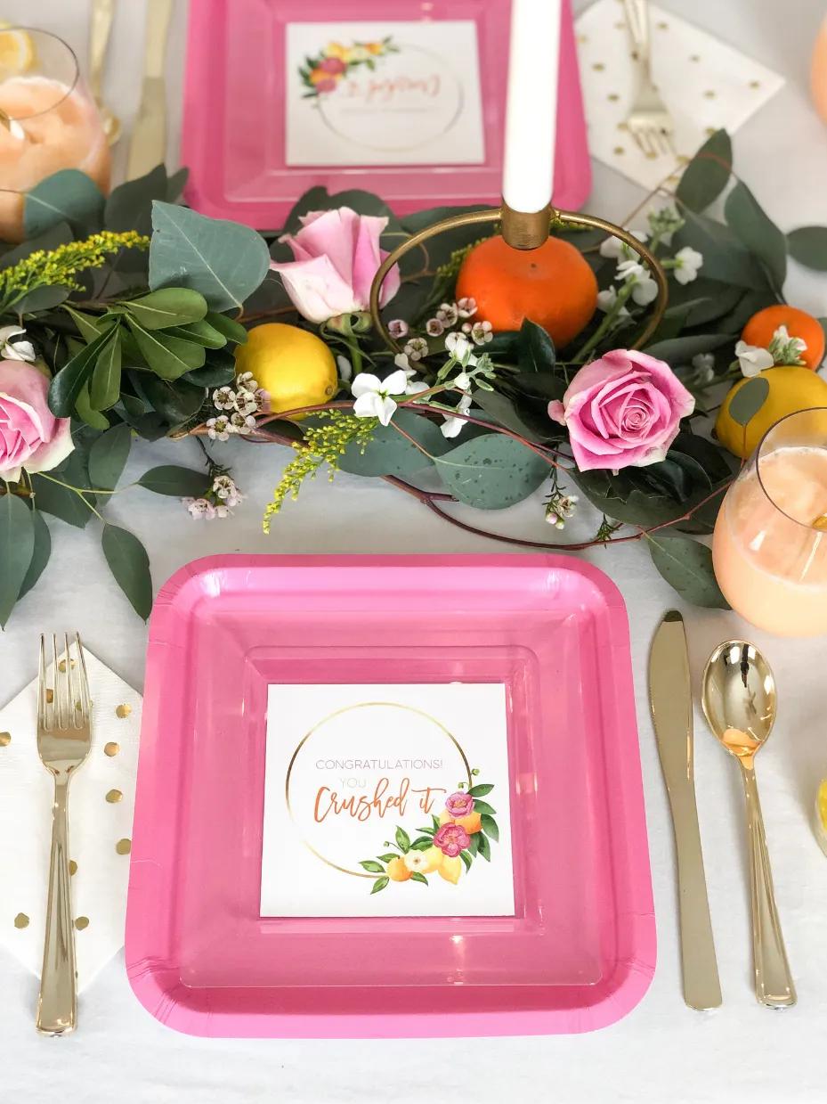 Citrus Inspired Graduation Party Printables step 2