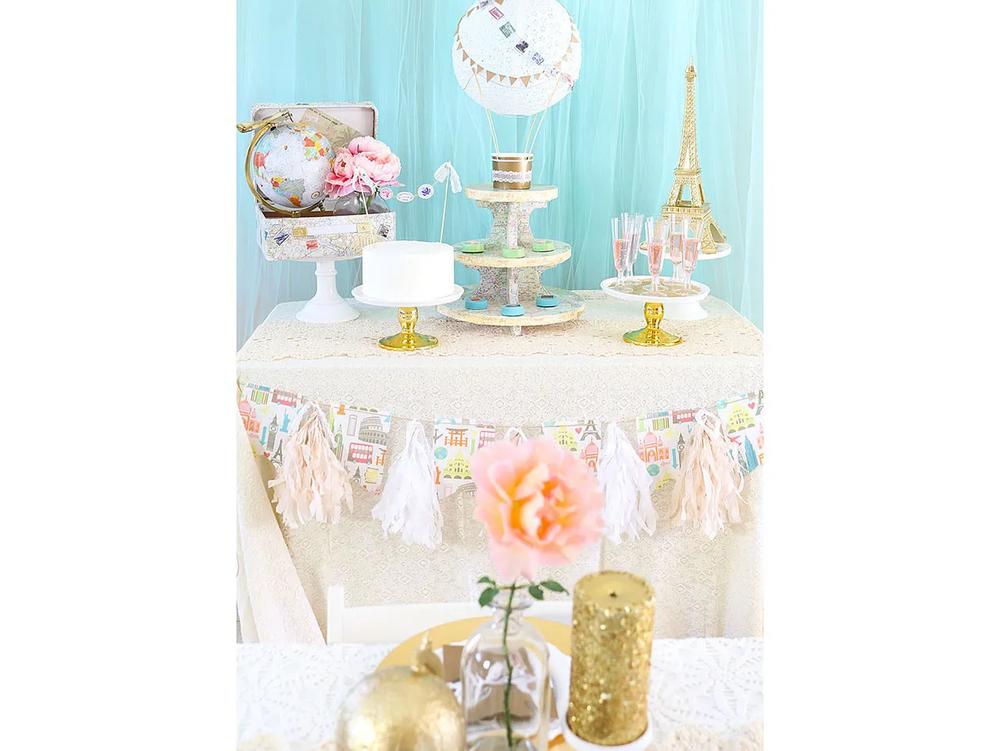 DIY Travel Themed Bridal Shower Banner Decoration step 6