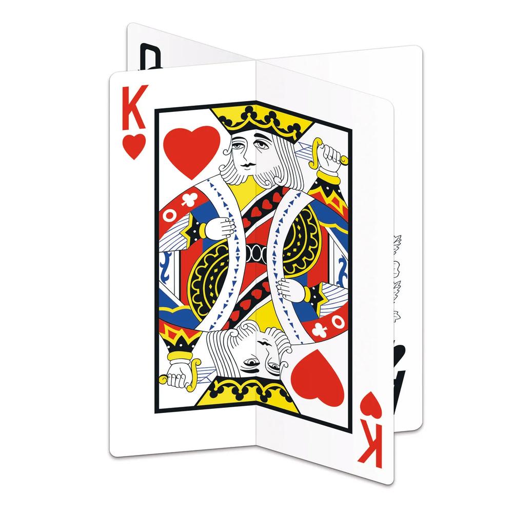 12 3D Playing Card Centerpiece