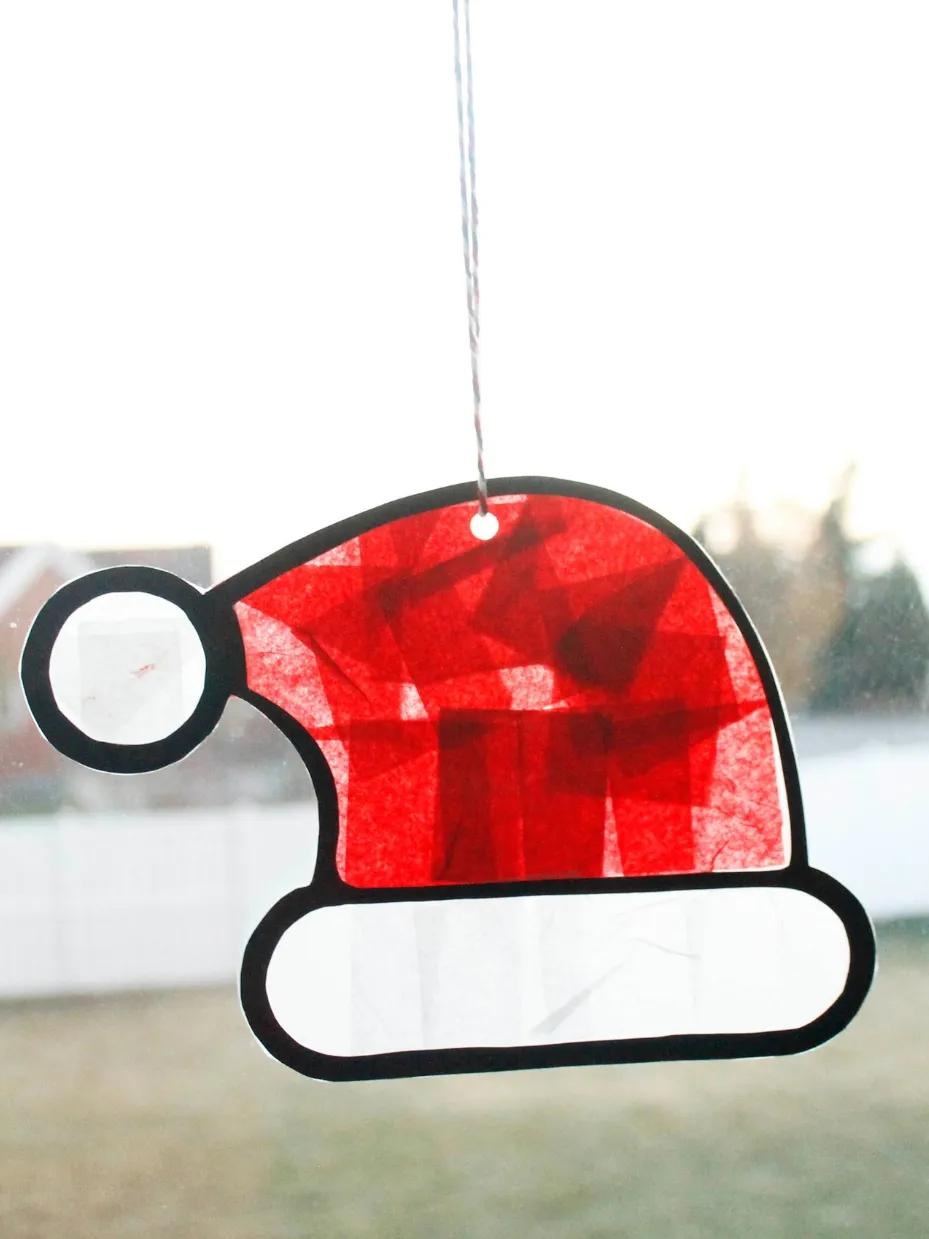 Christmas Suncatcher Craft Ideas step 4