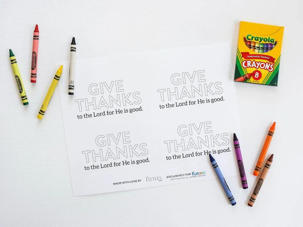Give Thanks to the Lord Turkey Puppet Craft step 1 part 2