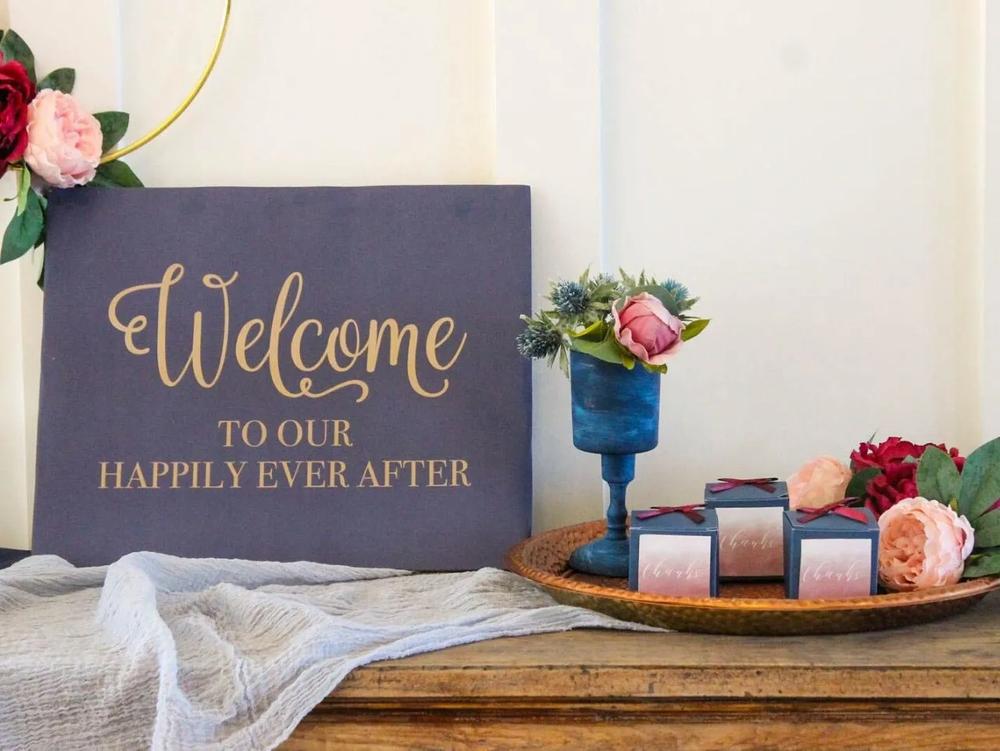Blue Pantone Wedding Favor Vignette step 7