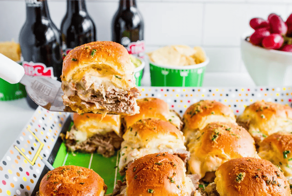 Game Day Spicy Beef and Cheese Sliders step 5