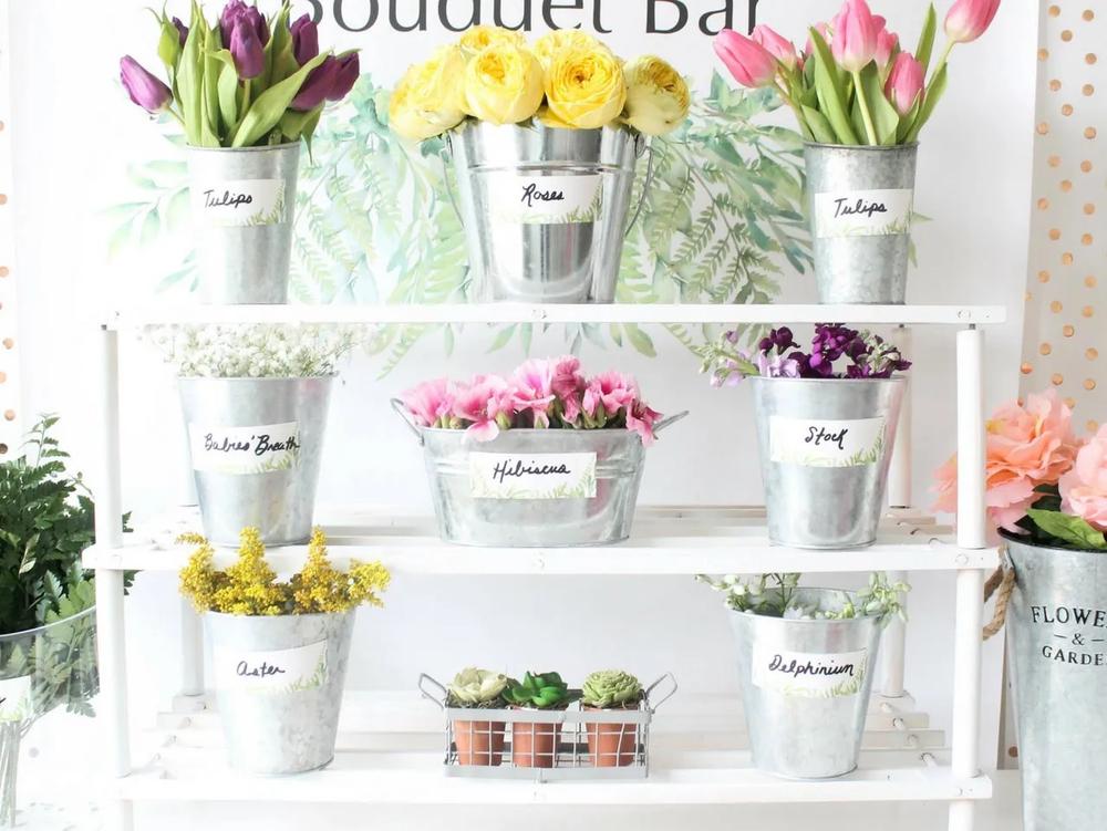 Bridal Shower DIY Flower Bar step 1