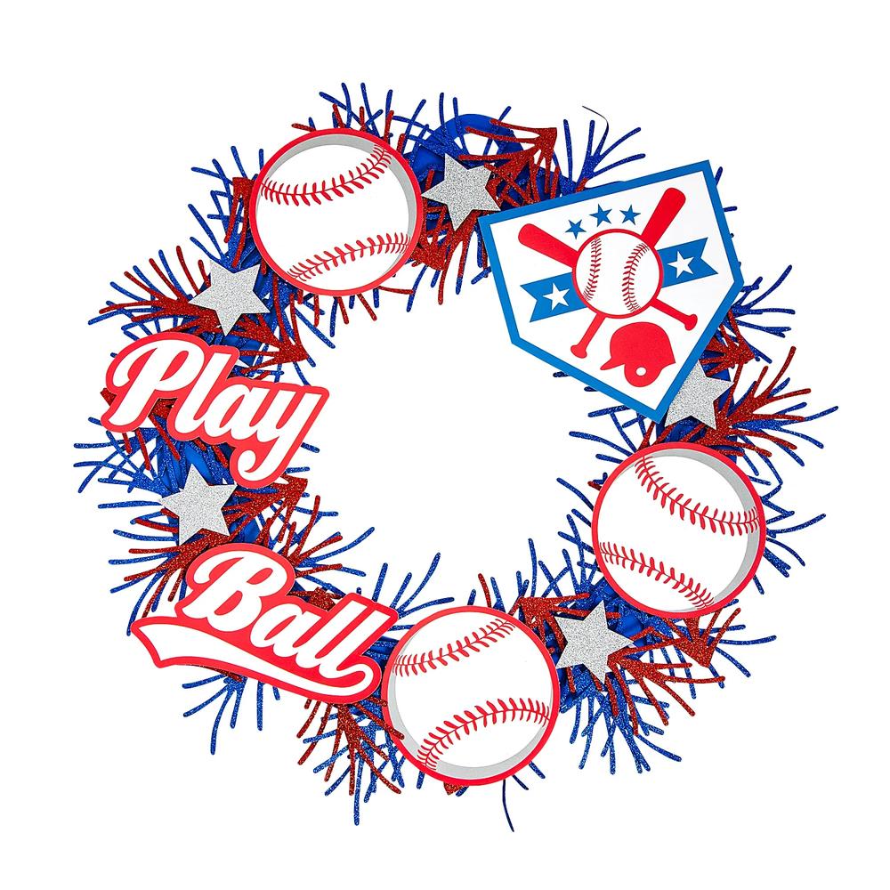 18" Baseball Wreath Craft Kit - Makes 1