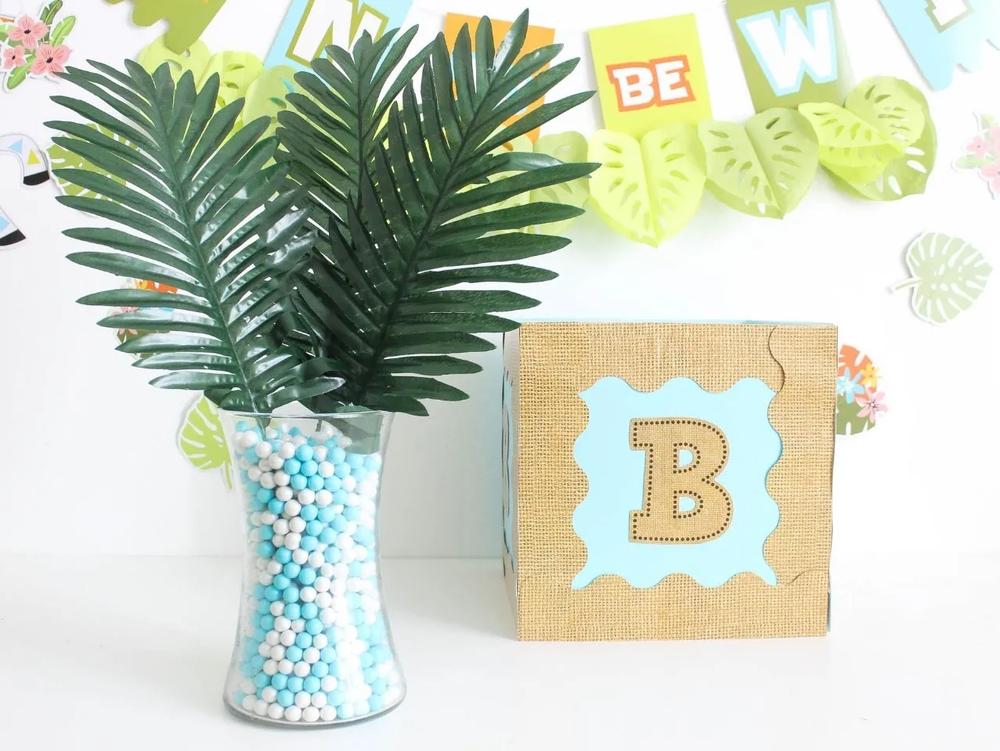 DIY Jungle Baby Shower Centerpiece step 4