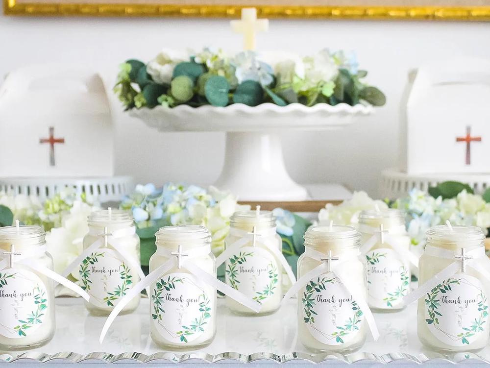 Baptism Party DIY Candle Favor step 9