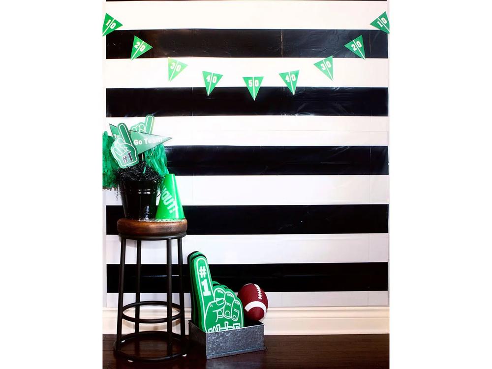DIY Football Party Photo Booth Station step 4