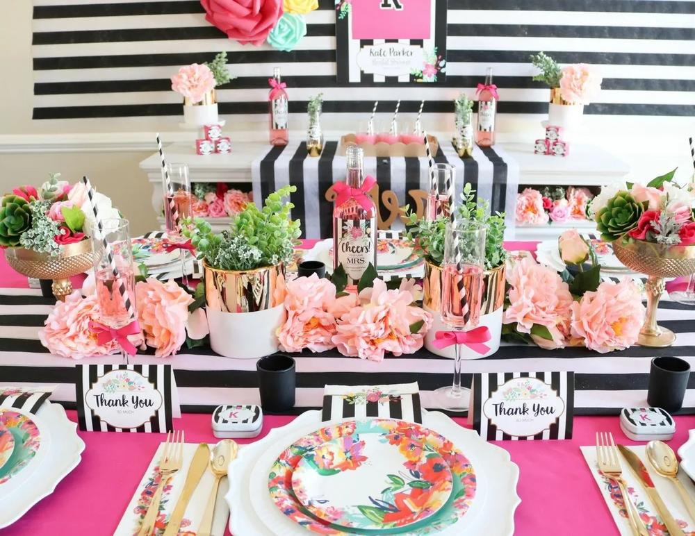 Style a Floral Bridal Shower Centerpiece step 10