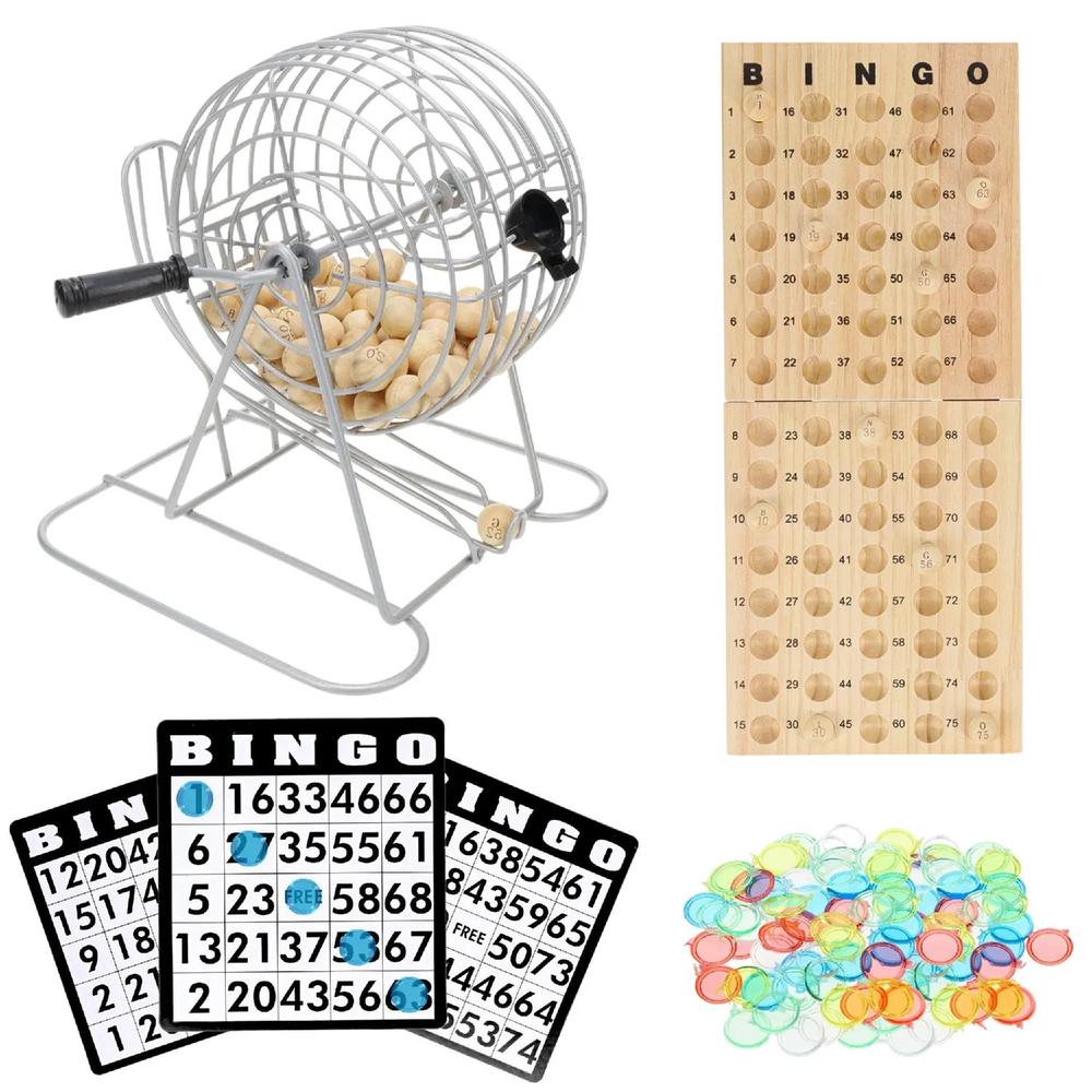 WE Games Deluxe Bingo Game Set Silver