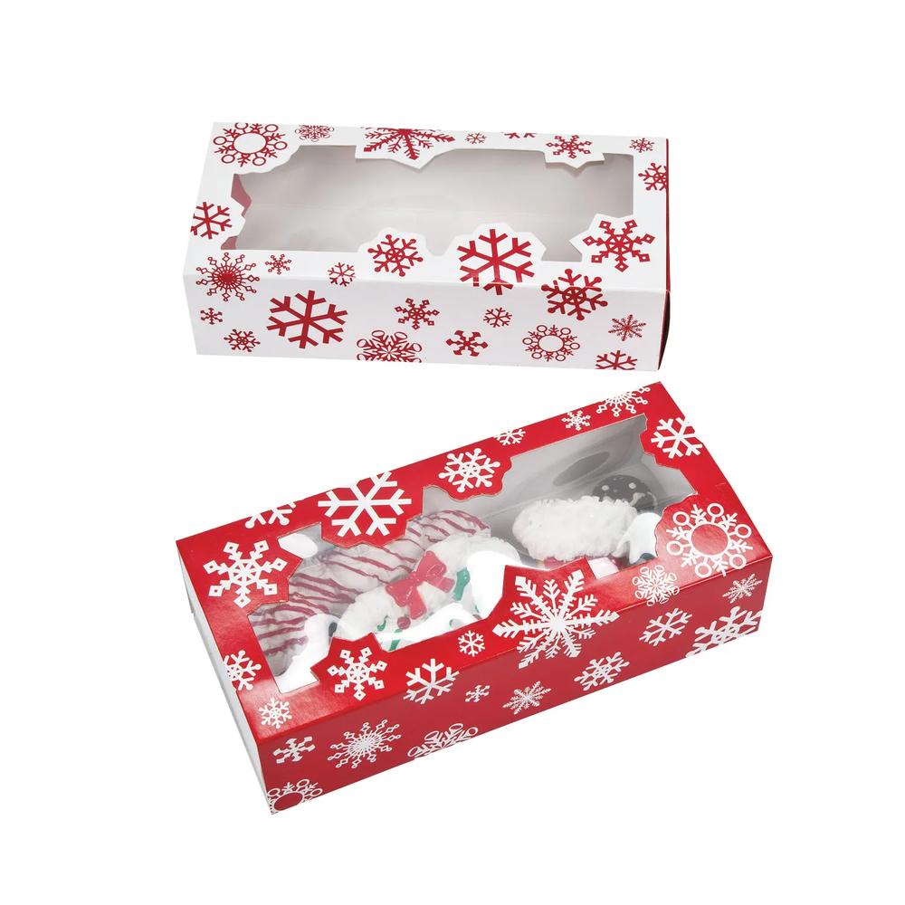 12 Pc 7 Snowflake Cookie Boxes