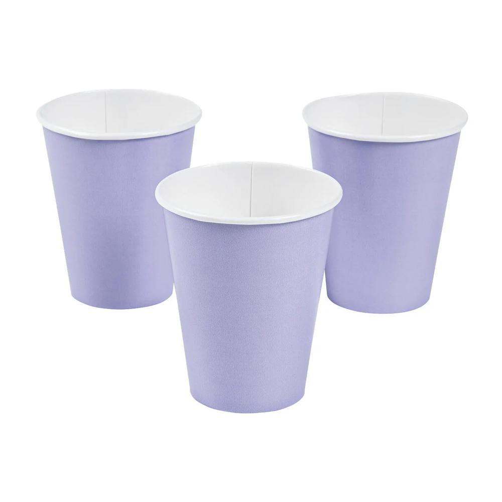24 Pc 8 Lavender Paper Cups