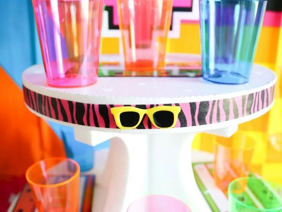 80s Themed Cupcake Stand step 3