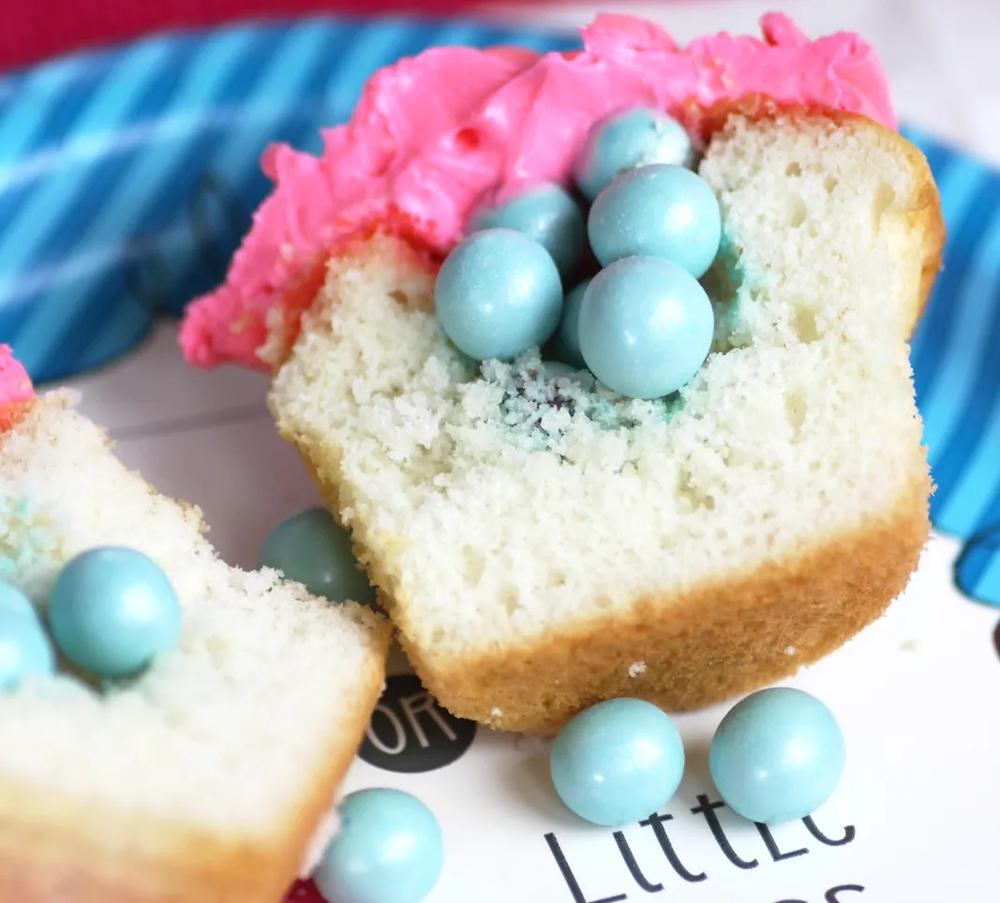 Gender Reveal Baby Shower Cupcakes