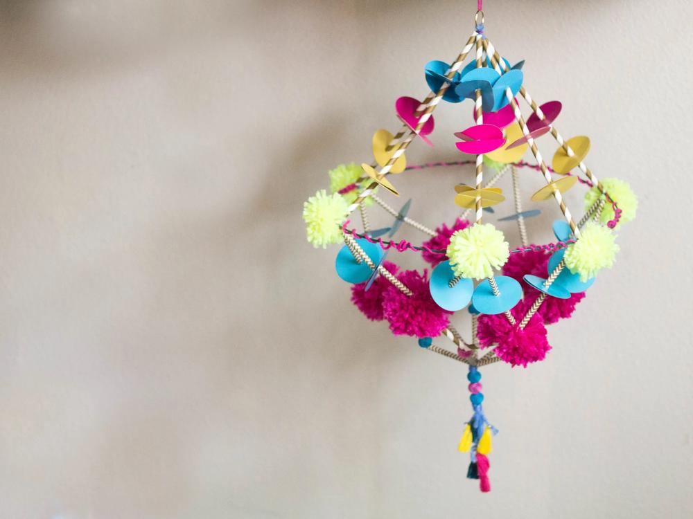 pajaki chandelier diy boho craft bohemian home decor