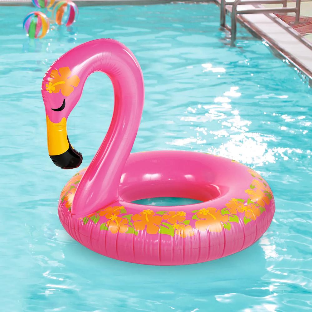 Jumbo Inflatable Flamingo Pool Float 45x38