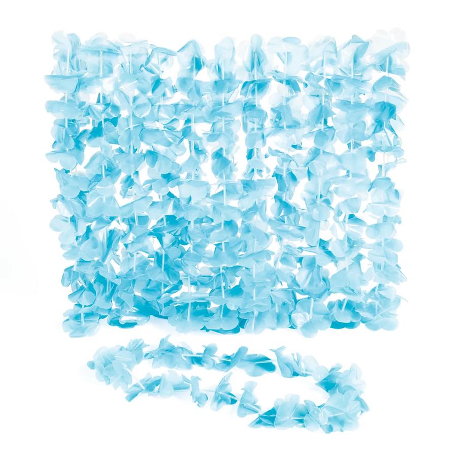 Bulk 48 Pc. Light Blue Flower Leis | Oriental Trading