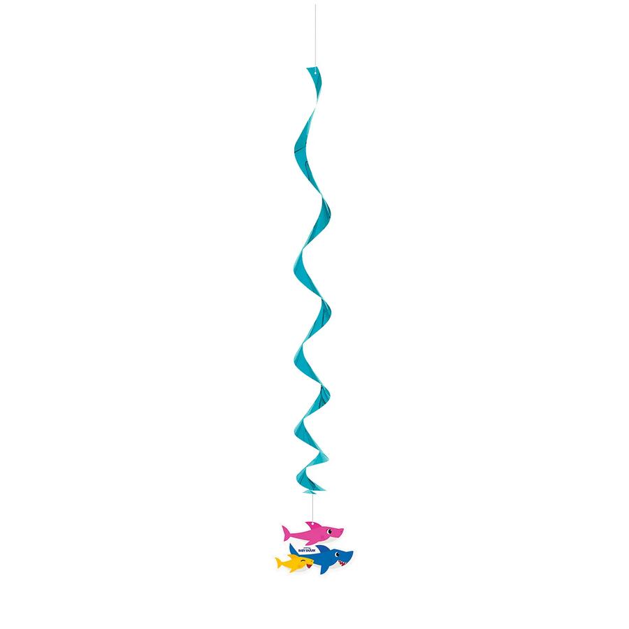 Unique – Plastic Swirls Hanging Decorations – Yellow (8ct) – Golden Stars Trading